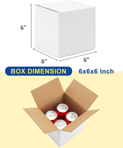 Caja de Cartón Corrugado de 6x6x6 Pulgadas, Ideal para Pequeñas Empresas, para Empaque y Envío - Product Image 3