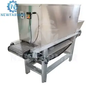 The cheapest price stainless steel dry garlic peeler, fully automatic chain air blowing machine