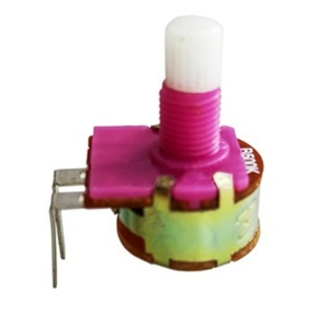 Componente Elettronico 148NS con Interruttore, Potenziometro NSB1K~B1M-15mm Rosso e Bianco con Base in Plastica e Piedino Piegato - Product Image 1