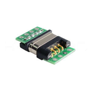 Tùy chỉnh màu đen đảo ngược thiết kế 4 POGO Pin Magnetic Power <span class=keywords><strong>Connector</strong></span> Micro <span class=keywords><strong>USB</strong></span> 3A Nam Nữ nối - Product Image 4