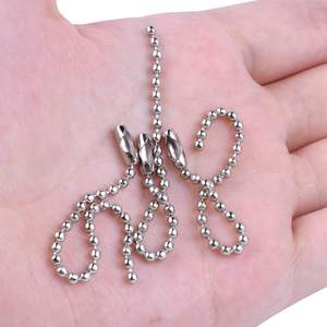 قلادة سيلفادور بسلسلة كروية فضية 2 مم للرجال من الفولاذ المقاوم للصدأ، مجوهرات قلادة للرقبة والجسم، هدايا للنساء والفتيان والفتيات - Product Image 4