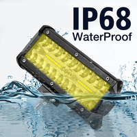 Barre de lumière de travail Led 120W de 7 pouces, lumière de conduite de voiture pour camion tout-terrain 4Wd 4X4 Uaz Suv Atv moto rampe 12V 24V Auto Led lama