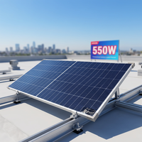 Panneau Solaire Résidentiel 500W 530W 560W 590W TOPCon Bifacial Type N Demi-cellules CE TUV pour Stockage d'Énergie sur Toiture