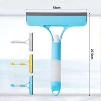 Brosse de nettoyage double face en plastique pour vitres, avec pulvérisateur et raclette, écologique, pour pare-brise de voiture et fenêtres