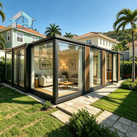 Maison préfabriquée pliable et extensible de 40 pieds, type conteneur, pour complexe hôtelier, glamping, logement d'appoint, bureau, villa, hôpital