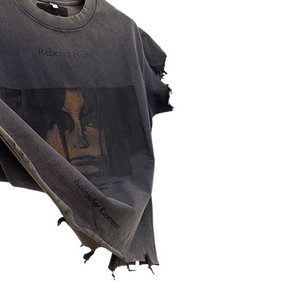 Finch Garment Heavyweight Acid Wash <strong>Cropped</strong> Boxy Vest Streetwear Distressed Sleeveless T-shirt Custom <strong>Top</strong> Tanks <strong>for</strong> <strong>Men</strong> - Product Image 2
