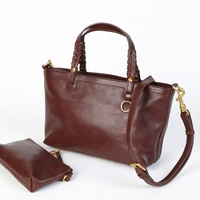 Nouvel Arrivage Sac à Main Femme Haut de Gamme en Cuir Véritable Grande Capacité en Cuir de Vachette Première Couche Tanné Végétal Style Rétro Simple et Unique