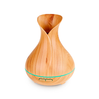 Diffuseur d'aromathérapie à grain de bois de grande capacité 400 ml, diffuseur d'huiles essentielles à brume fraîche pour un usage domestique, diffuseur d'huiles essentielles