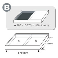 TOPTUL Precision GEB1203 Nuevo Sistema de bandeja de inserción modular 12PCS-Juego de destornilladores