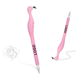 Bolígrafo de Gel Promocional con Forma de Flamenco, Impresión de Logotipo Personalizado de Alta Calidad, para Regalos Infantiles de Plástico - Product Image 4