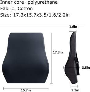 Soporte Lumbar ergonómico Cojín trasero Espuma <span class=keywords><strong>de</strong></span> memoria Almohada <span class=keywords><strong>de</strong></span> cintura <span class=keywords><strong>Silla</strong></span> <span class=keywords><strong>de</strong></span> oficina Cojín <span class=keywords><strong>de</strong></span> viaje Almohada lumbar <span class=keywords><strong>Respaldo</strong></span> <span class=keywords><strong>de</strong></span> asiento <span class=keywords><strong>de</strong></span> coche - Product Image 3