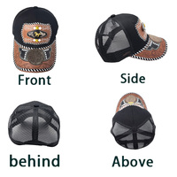 Gorra de Béisbol Unisex con Logo 3D de Metal Estilo Occidental, Estampado en Serigrafía, Cierre a Presión, Moderna, de Mezclilla, Lona, Jersey y Malla para Exteriores