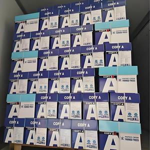 Foglio 500 bianco personalizzato A4 carta da <span class=keywords><strong>stampa</strong></span> per ufficio 70gsm 75gsm 80 Gsm copia carta da scrittura in Ream cartone imballaggio per fotocopia - Product Image 1
