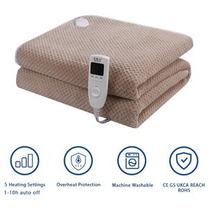 220V tamaño único China máquina lavable térmica polar cálido calentado debajo de la manta mantas eléctricas para invierno - Product Image 2