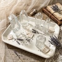 Bouteille diffuseur d'arômes en verre transparent la plus vendue, pot en verre vide portable pour crème contour des yeux, échantillon de maquillage de voyage pour boutique