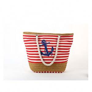 Sac de plage en toile de haute qualité, échantillon gratuit d'usine en gros, sac de plage d'été - Product Image 3