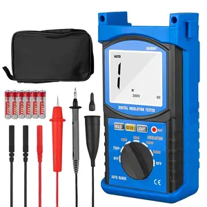 HOLDPEAK 6688F Digital Insulation Resistance Tester with Backlight Measures Voltage and Insulation Resistance Data