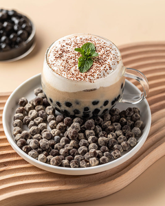 도매 무료 요리 대만 다크 브라운 설탕 보바 진주 타피오카 진주 진주 쫄깃한 검은 보바 공 진주 우유 차 - Product Image 1
