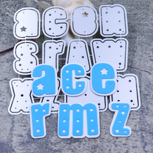Nouvelles Matrices de Découpe Métalliques Exclusives pour l'<span class=keywords><strong>Alphabet</strong></span> (26 Lettres Minuscules) – Idéales pour Créer des Motifs, des Découpes et des Pochoirs en Relief pour le Scrapbooking DIY - Product Image 1