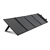 Panneaux solaires monocristallins pliables Alecter APH-FB09 100W à 4 plaques ETFE, efficacité 18,5%, noirs, cellules 125mm, chargeur portable pour ordinateur portable