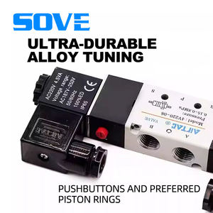 SOVE 4V220-08 pneumatisches <span class=keywords><strong>2</strong></span>-Wege-Messingmagnetventil aus Edelstahl 220V 110V 24V Niedrig preis neue 2025 Produkte - Product Image 2