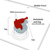 Sac à bavette aseptique jetable rechargeable 5L 20 L 20 L en plastique de feuille d'aluminium de café dans une boîte sacs avec distributeur de valve