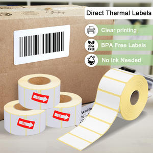 Printable Coated Direct Label Custom 4 X 6 2X1 58X40 40X30Mm Self Adhesive Sticker <b>Roll</b> Thermal Label - Product Image 4