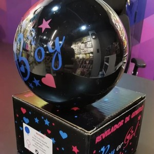 <span class=keywords><strong>Ballon</strong></span> géant en latex noir de 12 cm, durable, pour garçon et fille, <span class=keywords><strong>avec</strong></span> confettis/poudre, pour mariage, fête d'anniversaire, vente chaude, jetable - Product Image 2