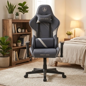 เก้าอี้เกมมิ่งหนังแท้รุ่น KW-G6450 ดีไซน์หรูหรา ปรับเอนได้ หมุนได้ รองรับสรีระ เหมาะสำหรับอีสปอร์ต - Product Image 1