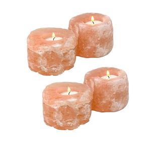 Bougeoir à sel de forme naturelle Bougeoir à sel rose de haute qualité dans de nombreuses formes-Sian Enterprises - Product Image 1