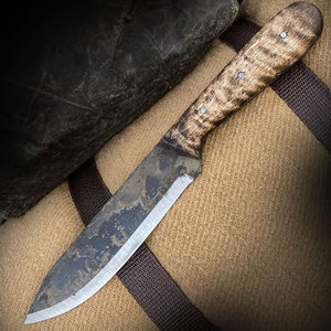 Couteau de chasse à pointe tombante, lame en acier inoxydable, manche en bois, couteau à lame fixe, couteau de survie en plein air, épaisseur de la lame 0,6 mm, couteau de chasse - Product Image 5