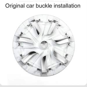 Les accessoires de voiture en acier inoxydable décorent le capuchon de moyeu remplaçable de 19 pouces pour Tesla Model Y - Product Image 2