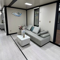 Cabine apple personnalisée à distance Ensemble double couche préfabriquée Maison entièrement meublée Maison préfabriquée Maison conteneur avec terrasse