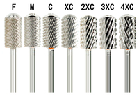 XXC Salón de belleza NUEVO Barril grande Broca superior lisa Herramientas de limpieza de manicura Accesorios Herramienta Broca de carburo de tungsteno de acero