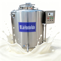 Machine de pasteurisation du lait de 50 litres, machine de pasteurisation du lait de 1000 litres, machine de pasteurisation pour le vin