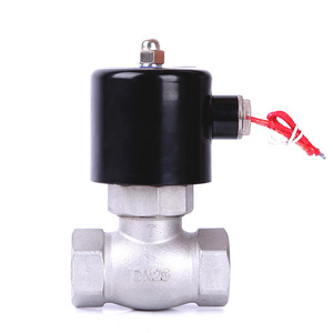 Válvula Solenoide de Acero Inoxidable Up The Ball DN25 Roscada, 16 Kg, para Vapor y Aire, Tipo Interruptor de Dos Vías - Product Image 1
