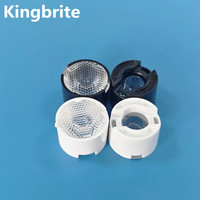 Lentille LED Tir ronde de 15 mm tendance mondiale, lentille LED haute puissance de 40 degrés avec support pour l'éclairage de sécurité
