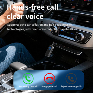 Transmisor y <span class=keywords><strong>Receptor</strong></span> Inalámbrico <span class=keywords><strong>Bluetooth</strong></span> <span class=keywords><strong>con</strong></span> Conector Auxiliar para Auriculares, Versión <span class=keywords><strong>con</strong></span> Batería M2, para Auto, TV y Avión - Product Image 6