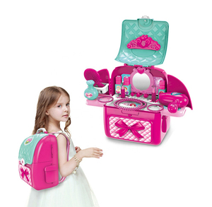 <span class=keywords><strong>De</strong></span> moda juego <span class=keywords><strong>de</strong></span> belleza chicas juguete 2 en 1 mochila niños hacer juego <span class=keywords><strong>de</strong></span> <span class=keywords><strong>tocador</strong></span> Juguetes - Product Image 3