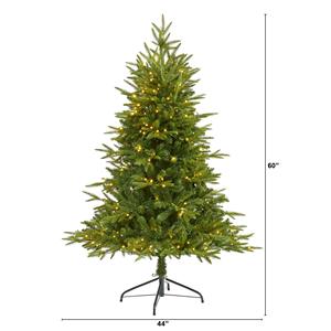Arbres de Noël artificiels pliables avec support, en PE/PVC mélangé, lumières LED chaudes, vente en gros d'usine, arbres décoratifs - Product Image 2