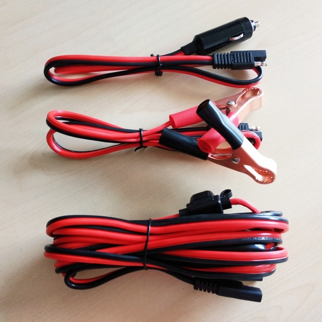 MX Solar Extension Cable Cord SAE 2 Pin Connectors for 12Volt Battery Charger and Solar Panel