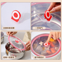 Ensemble de bols à salade en acier inoxydable en gros, 3/4/5 pièces, avec couvercle transparent, ustensiles de cuisine écologiques en métal