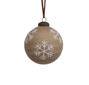 Kar tanesi desen süsleme cam küre noel ağacı dekorasyon topu