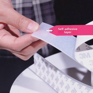 <span class=keywords><strong>Bande</strong></span> d'étanchéité en <span class=keywords><strong>caoutchouc</strong></span> silicone auto-adhésive, résistante aux hautes températures, absorbant les chocs, antidérapante, anti-collision - Product Image 1