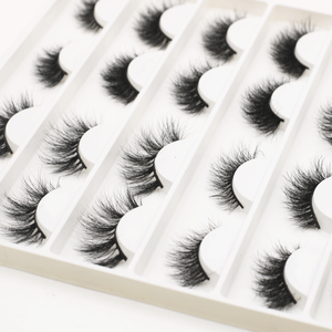 Wholesale Eyelashes Top Quality Wholesale Vendor Synthetic Fiber False Faux Mink Eyelashes Silk Lashes With Customized Packaging Box