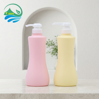 Flacon de lotion carré personnalisé pour emballage cosmétique avec pompe pulvérisatrice, sérigraphié, rechargeable pour shampoing et savon liquide