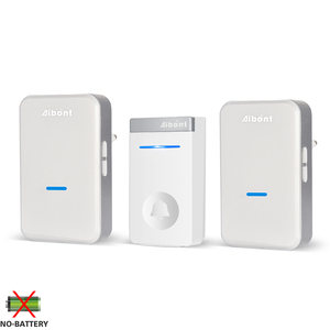 Chuông Cửa Nhà Máy Hơn 16 Năm Kinh Nghiệm Chuông Cửa Không Dây Động Học Không Dùng Pin Có Nút Bấm <span class=keywords><strong>2</strong></span> Đầu Thu - Product Image 1