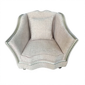 Juego de Muebles de Sala de Estar con Sofá Tallado en Madera, Muebles Clásicos de Lujo Vintage, Sofá Tallado Europeo Dorado - Product Image 1