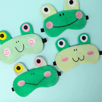 Masque de sommeil amusant de style animal de dessin animé RTS, masque pour les yeux drôle pour dormir, femmes, hommes, enfants
