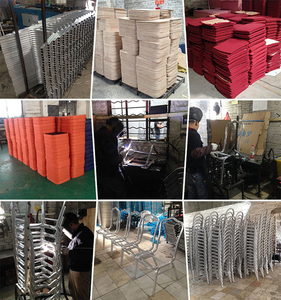 Silla de iglesia de teatro entrelazada tapizada de metal moderno duradero - Product Image 3